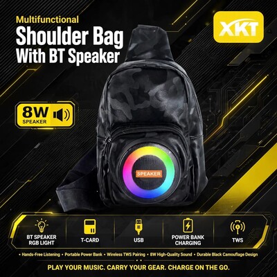 Multifunctional Shoulder Bag With BT Speaker
